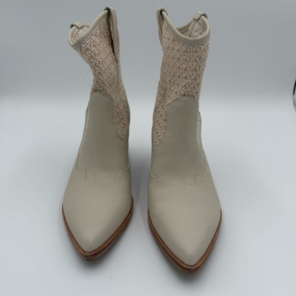 Dolce Vita Lacie Crochet Knit‎ Western High Heeled Ankle Boots Booties 10 NWOT - Picture 4 of 9